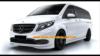 Mercedes Viano Headlight Lens Cover Valente Metris Headlamp Plastic Lenses Covers Replace