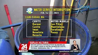 Water service interruption ng Maynilad sa ilang lugar sa Metro Manila at Cavite,... | 24 Oras