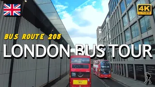 Travel London 🇬🇧 By Red Bus | Route 205 | Mr Explorer 2022