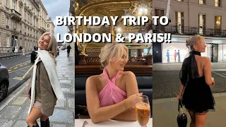 LONDON AND PARIS VLOG!! BIRTHDAY TRIP | LONDON & PARIS RECOMMENDATIONS | WHERE TO EAT | WHAT TO WEAR