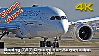 Boeing 787 Dreamliner Aeromexico [4K] at Valencia! (N782AM)