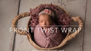 Front Twist Knot Wrap Newborn Tutorial