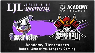 [EN] LJL 2021 Academy League Tiebreaker Match | Rascal Jester Vs Sengoku Gaming