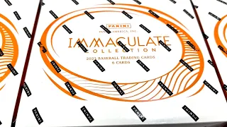 NEW RELEASE!  2023 IMMACULATE BASEBALL CARD BOX OPENING!