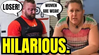 Male Powerlifting Coach HILARIOUSLY DESTROYS Transgender Anne Andres Bench Press Record In PROTEST!