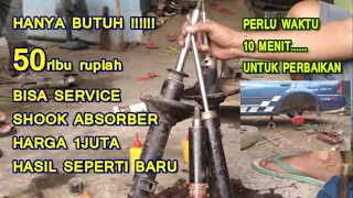 RAHASIA CARA MUDAH DAN CEPAT SERVICE SHOCK ABSORBER /sekok beker,TANPA LAS/BLENDING