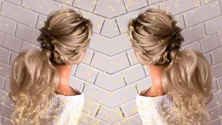 How to make a low ponytail? Bridal hairstyles