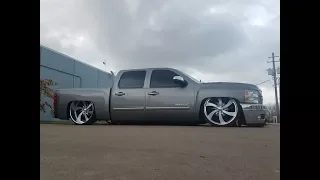 Bagged Silverado Intro Wheels Tub Work, Notch Cover, Dimple Dies, Bed Liner, Accuair