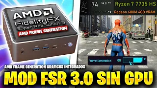 MOD FSR 3.0 FRAME GENERATION "GRATIS" en un MINI PC con GRAFICOS INTEGRADOS sin TARJETA GRAFICA