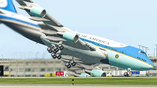 President Biden's AirForce One Got Stolen And Crashed On Runway | X-Plane 11