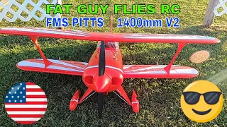 FMS Pitts 1400mm V2 -A Very Strong Plane!- by Fat Guy Flies RC