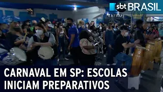 Escolas de samba de São Paulo iniciam preparação para o Carnaval | SBT Brasil (09/10/21)