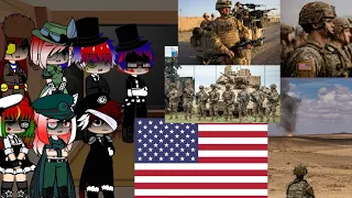 past countryhumans react to America military 2000 to 2023