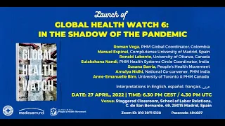 Launch of Global Health Watch 6: In the Shadow of the Pandemic