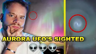 UFO's Sighted During The GLOBAL Aurora!