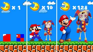 Mario but Every Moon Make Mario and Pomni Realistic... | Game Animation