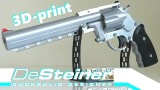 DeSteiner Revolver-II | 3D-printed mechanically working Prop Gun (V2)