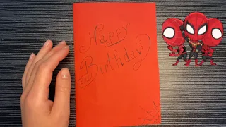 DIY Spider-Man Birthday Card | Easy card | Geeting Card Idea