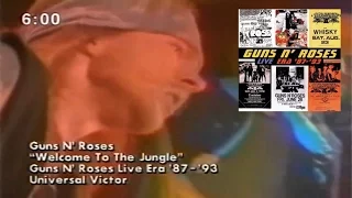 Guns n' Roses - Welcome to the Jungle Live Era '87 '93 VIDEOCLIP LEGENDADO REVERSO