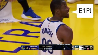 Explain: Jonathan Kuminga punishes traps on Steph Curry vs Sixers (20 sec cut by NBA, sorry)