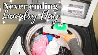ALL DAY LAUNDRY DAY // CLEANING MOTIVATION // CLEANING MOM