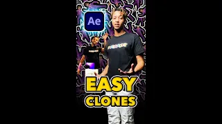 EASIEST WAY TO CLONE YOURSELF in AFTER EFFECTS 🕺🏾🕺🏾🕺🏾 #shorts