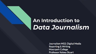 Journalism M02- An Introduction to Data Journalism