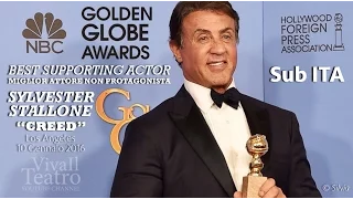 Sylvester Stallone - Golden Globe 2016 - Best Supporting Actor - CREED - Sub ITA