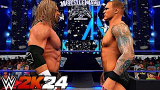 TRIPLE H VS RANDY ORTON | WWE CHAMPIONSHIP MATCH | WRESTLEMANIA 25 | WWE 2K24 GAMEPLAY | 4K