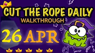 Cut The Rope Daily April 26 | #walkthrough  | #10stars | #solution