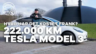 222.000 km i Tesla Model 3 Long Range: Se Franks regnskab for elbilen | bilguiden