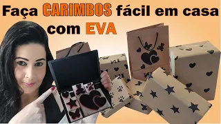 Como fazer carimbo para personalizar embalagens, sacolas e embrulhos #31