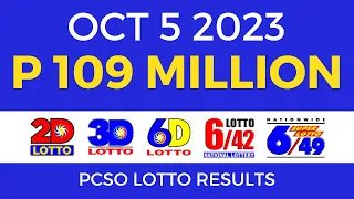 Lotto Result October 5 2023 9pm [Complete Details]