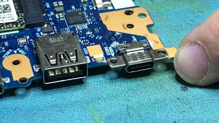 How to Replace the type C charging port for Lenovo Thinkpad E15 series.