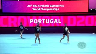 Portugal 1 (POR) - 2022 Acrobatic Worlds, Baku (AZE) - Balance Qualification  Women's Group