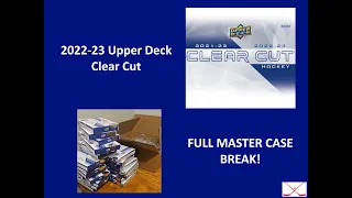 2022-23 Upper Deck Clear Cut - Full Master Case Break!