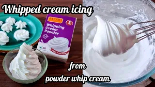 Whipped Cream Icing from Powder Whipping Cream, Whipped Cream Icing Recipe,how to make Whipped Cream