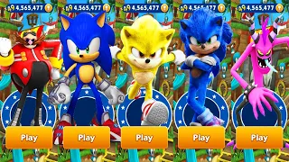 Sonic Dash vs Sonic Prime Dash - Movie Sonic vs Movie Super Sonic vs Sonic Prime - Gameplay