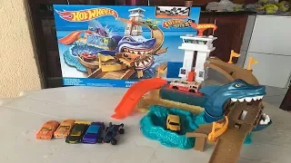 A SUPER PISTA HOT WHEELS DO ATAQUE TUBARÃO QUE MUDA DE COR!