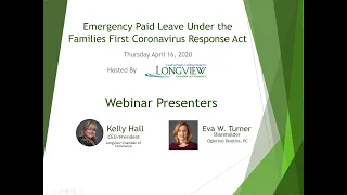 Webinar - Emergency Paid Leave Under the Families First Coronavirus Response Act