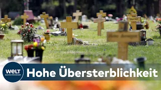 ÜBERSTERBLCIHKEIT: Corona-Wellen sind Ursache für deutlich gestiegene Todeszahlen in Deutschland