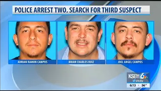 Police arrest two, search for third suspect in Santa Barbara murder