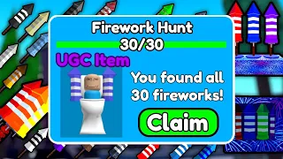 ALL 30 FIREWORK LOCATIONS!! (Toilet Tower Defense)