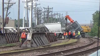 Union Pacific derailment near Butler, Wis., Aug. 21, 2018