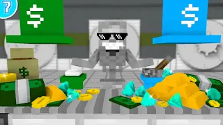 Monster School: WORK AT MONEY FACTORY! - Minecraft Animation