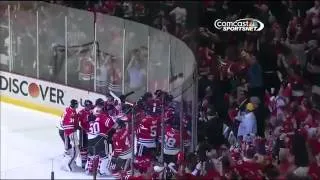 Bryan Bickell OT Goal 2013 Stanley Cup Playoffs WCQF Game 1