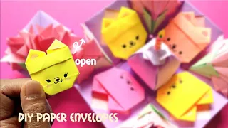 Origami | How to Origami Cat or Rabbit Envelope🐱❤️| Secret Card | GIFT Card