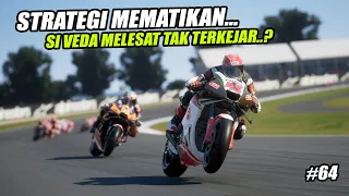 GIL4❗AKSI BRUTAL SI VEDA SEMPURANAKAN KEMENAGAN😱SIAP BAWA INDONESIA JUARA🔥#64 MotoGP24 TvReplay
