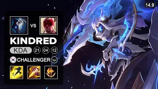 Kindred vs Lee Sin Jungle - KR Challenger - Patch 14.9 Season 14