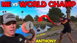 I CHALLENGED ANTHONY BARELA TO A MINI DISC GOLF BATTLE!!